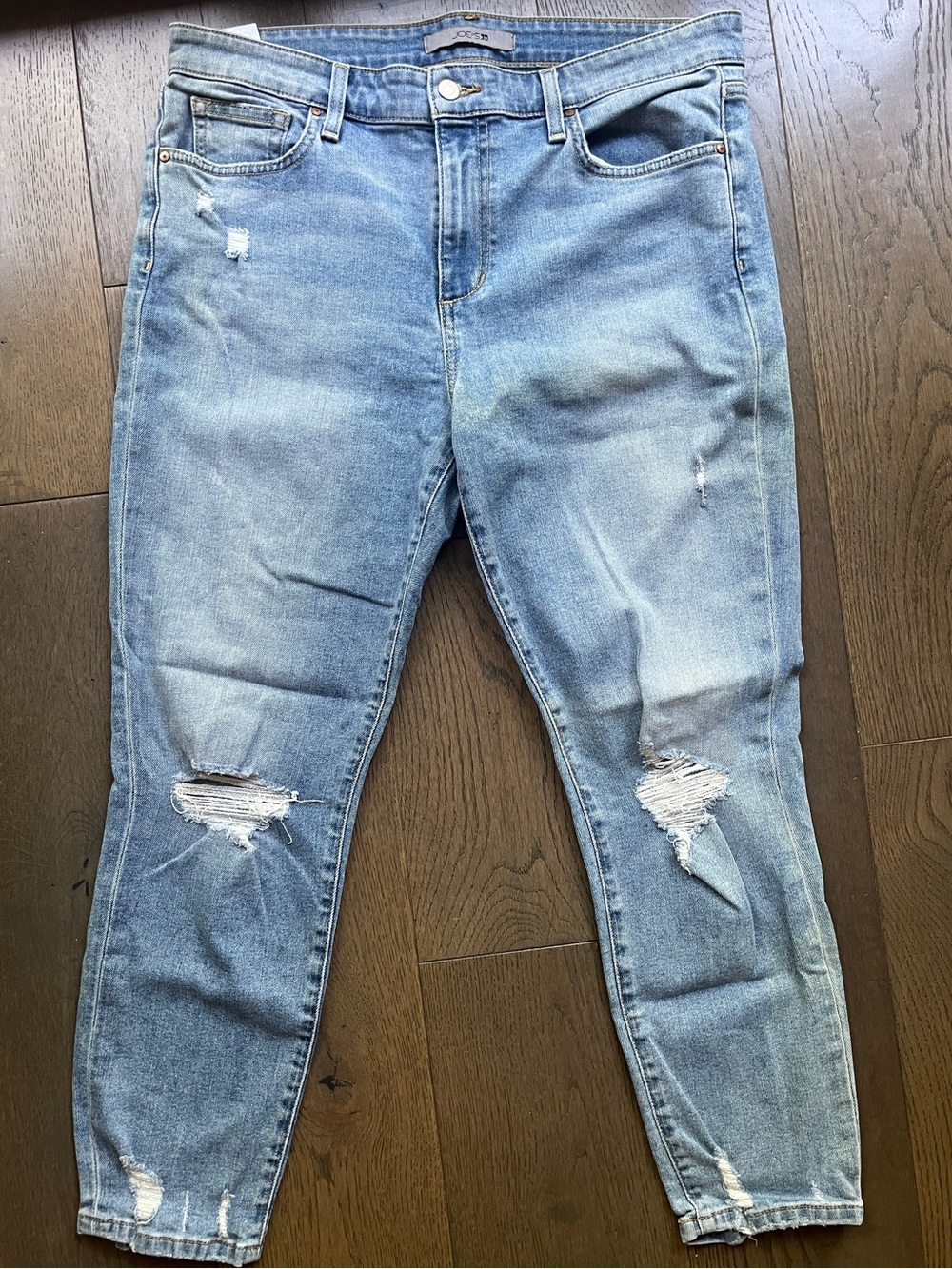 Joe's Jeans Light Blue Denim Waistband Detail